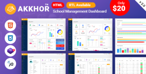 Akkhor school management admin template gplpixel.png