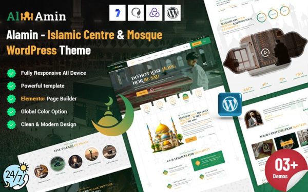 Alamin - Islam Mosque WordPress Theme - Image 1