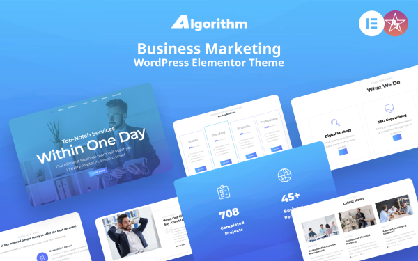 Algorithm - Business Marketing WordPress Elementor Theme - Image 1
