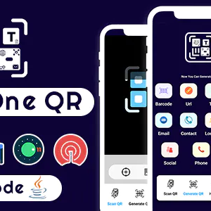 All in One QR Barcode Scanner & Generator +Admob+OneSignal Push Notification Android App