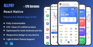 Allpay pro finance banking e wallet react native cli ui kit codermarket.jpeg