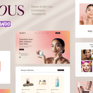 Alous - Beauty &Skin Care Ecommerce Elementor Pro Template Kit