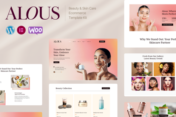 Alous beauty skin care ecommerce elementor pro template kit v10 gplpixel 1.png
