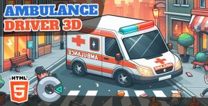 Ambulance driver 3d html5 game c3p gplpixel.jpg