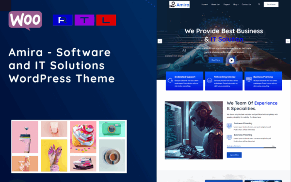 Amira - Software and IT Solutions WordPress Theme - Image 1