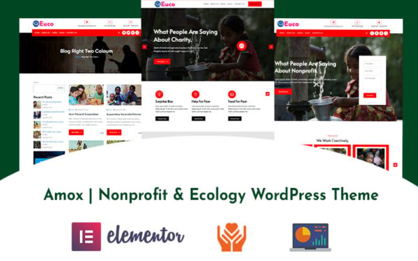 Amox | Nonprofit & Ecology WordPress Theme - Image 1