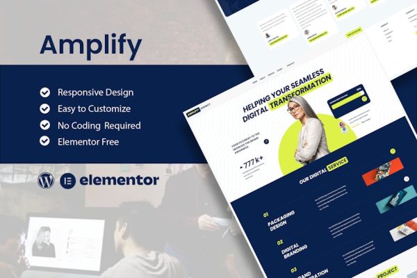 Amplify - Digital Marketing Agency Elementor Template Kit - Image 1