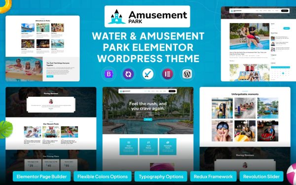 Amusement Park Elementor WordPress Theme - Image 1