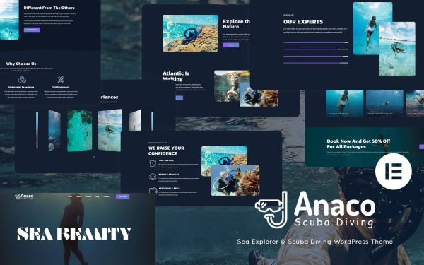 Anaco - Sea Explorer & Scuba Diving WordPress Theme - Image 1