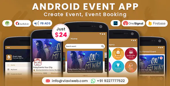 android-event-app-create-event-event-booking-codermarket.png Android Event App (Create Event, Event Booking) - Image 1