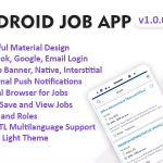 Android Job App with Facebook and Google login