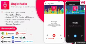 Android radio single radio streaming app codermarket.png