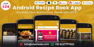 Android recipe book app cooking chef healthy food admob with gdpr .png