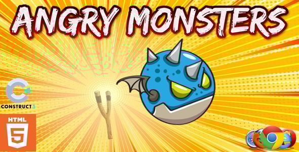 Angry monsters html5 casual game gplpixel.jpg
