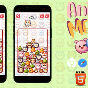 Animal Merge Suika Game - HTML5 (Phaser 3)