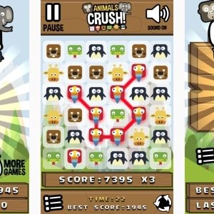 Animals Crush Match3 - HTML5 Game + Android + AdMob (Construct 3 | Construct 2 | Capx)