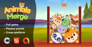 Animals merge html5 game construct 3 gplpixel.jpg