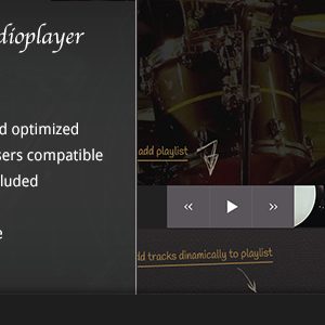 Animated Audio Player with Playlist