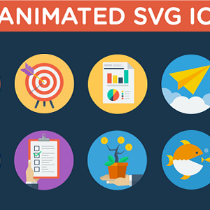 Animated SVG Business Strategy Icons