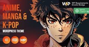 Anime Manga And Blog Magazine WordPress Theme
