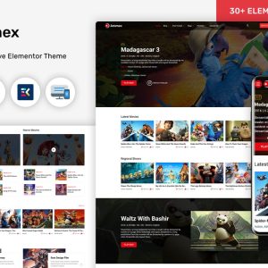 Animex - Special Effects Design Services Elementor WordPress theme