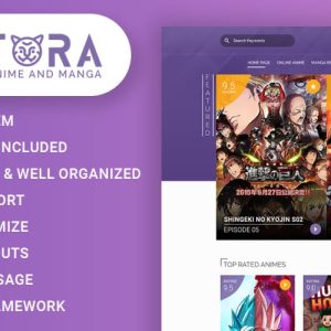 Animotra - Online Anime and Manga Website Template
