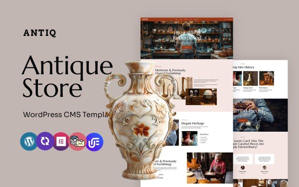 Antiq - Antique Store And Vintage Collection Multipurpose WordPress Elementor Theme - Image 1