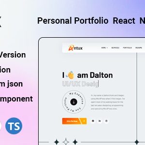 Antux - Portfolio Resume React Next Js Template (Next 15)