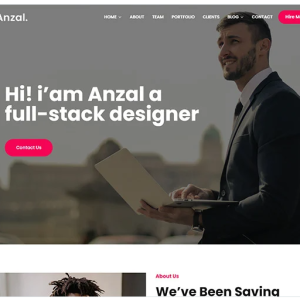 Anzal - Personal Portfolio WordPress Theme