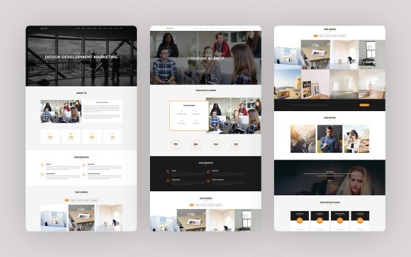 Anzio - Responsive One Page WordPress Theme - Image 1