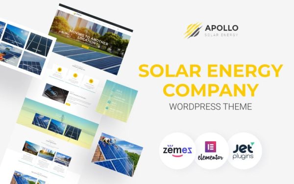 Apollo - Solar Energy Company Responsive WordPress Theme - Image 1