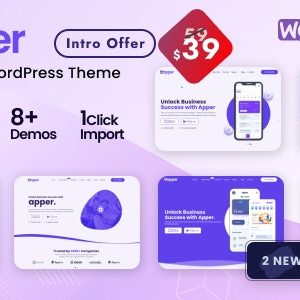 Apper - WordPress Multi-concept App Landing Page Theme