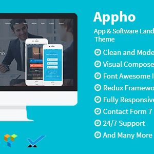 Appho - App & Software Landing WordPress Theme