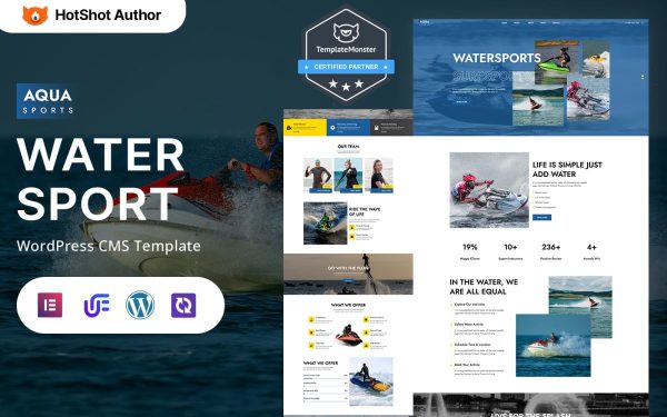 Aqua Sport - Water Sports And Adventure WordPress Elementor Theme - Image 1
