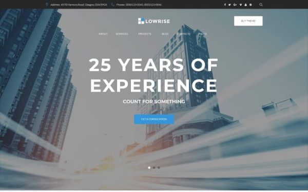 Architect Services Portfolio WordPress Theme - Image 1
