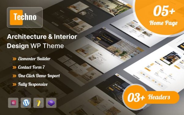 Architecture & Interior Design WordPress Theme - Image 1