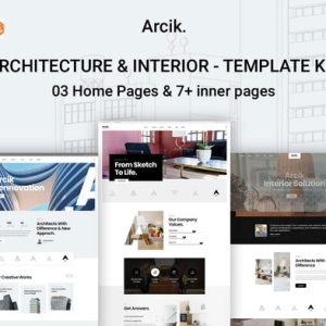 Arcik - Architecture & Interior Elementor Template Kit .1
