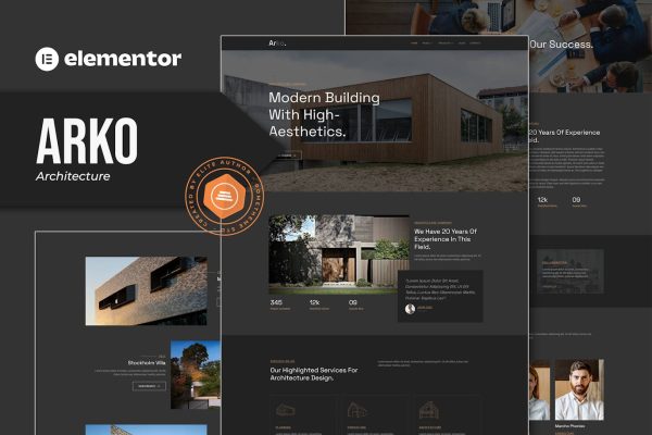 Arko - Architecture Elementor Template Kit - Image 1