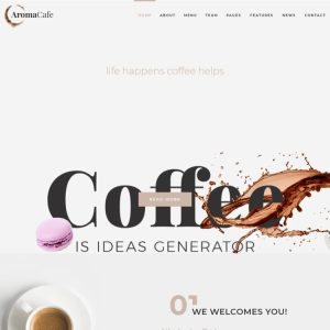 Aromacafe - Coffee Shop WordPress Elementor Theme