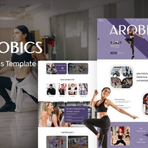 Aroobix - Aerobics, Fitness Studio And Zumba Studio WordPress Elementor Theme