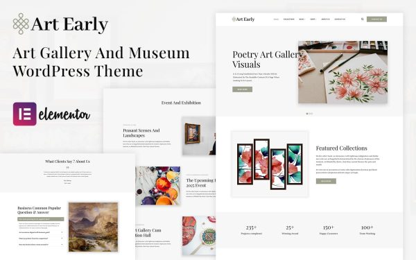 Art Early - Art Gallery and Museum WordPress Theme - Image 1