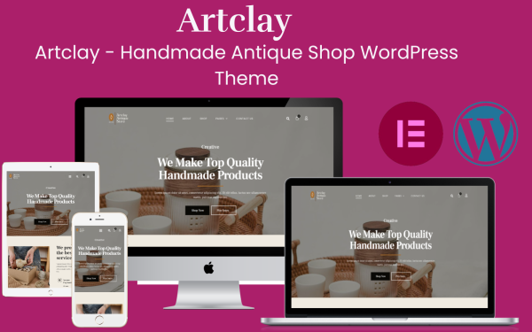 Artclay – Handmade Antique Shop WordPress Theme - Image 1