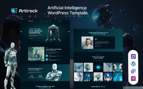 Artirock - Artificial Intelligence And Technology WordPress Theme - Image 1