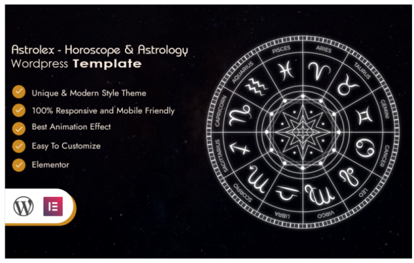 Astrolex - Horoscope & Astrology WordPress Theme - Image 1