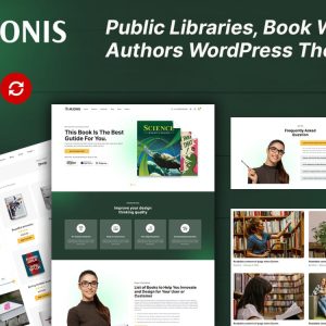 Auonis - Public Libraries, Book Writers, and Authors WordPress Theme