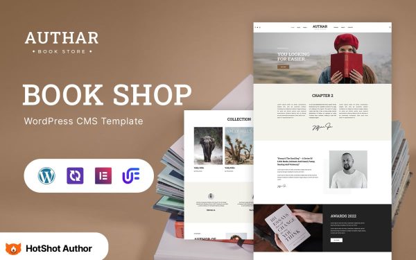 Authar – Book Author WordPress Elementor Theme - Image 1
