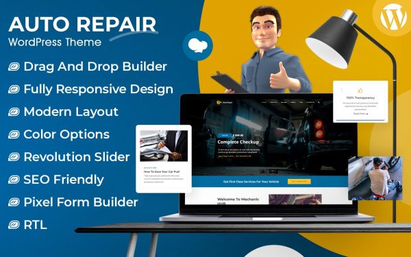 Auto Repair WordPress Theme - Image 1