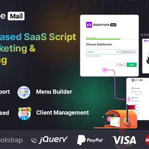 AutomateMail - Subdomain-Based SaaS Script For Email Marketing & SMS Marketing (Multitenancy)