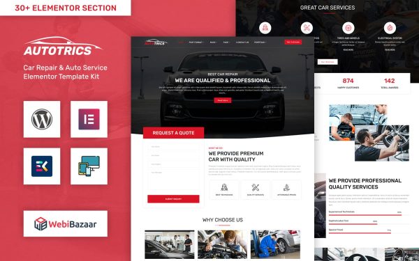 Autotrics - Automobile & Car Accessories Shop WordPress Theme - Image 1