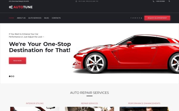 AutoTune - Car Tuning WordPress Theme - Image 1